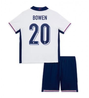 England Jarrod Bowen #20 Hjemmebanesæt Børn EM 2024 Kort ærmer (+ korte bukser)